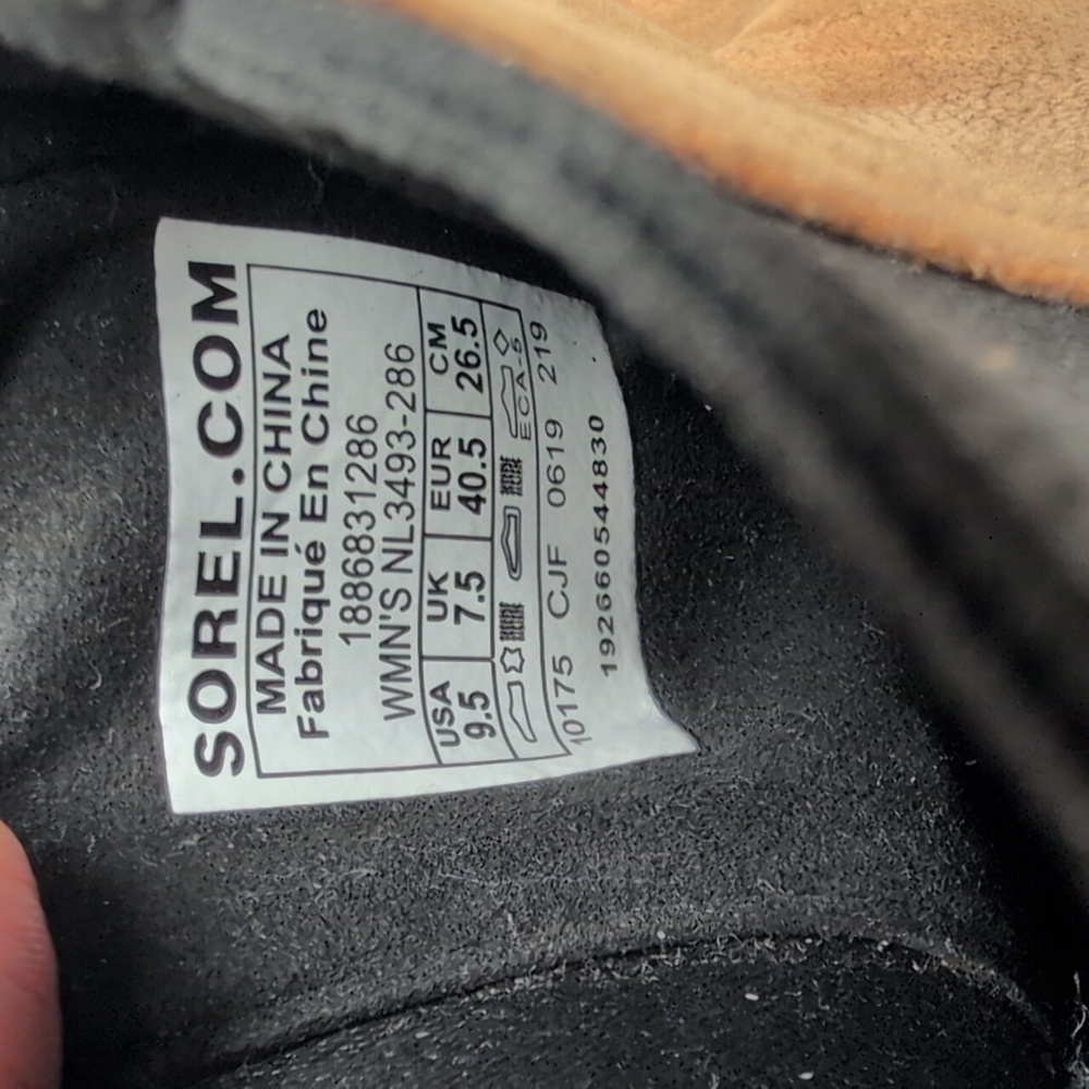 Sorel Joan of Arctic II hidden wedge brown ankle boot womans sz 9.5 EU 40.5 - Picture 15 of 15